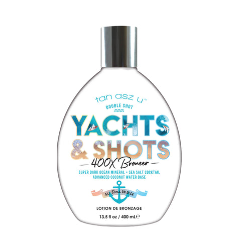 Tan Asz U Double Shot Yachts & Shots 13.5 OZ. Tanning Lotions Tan Asz U