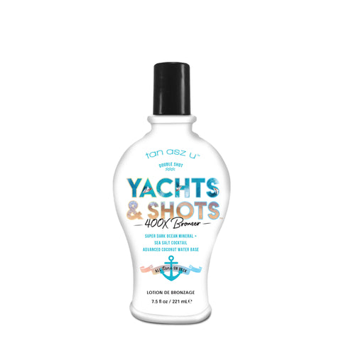 Tan Asz U Double Shot Yachts & Shots 7.5 OZ. Tanning Lotions Tan Asz U