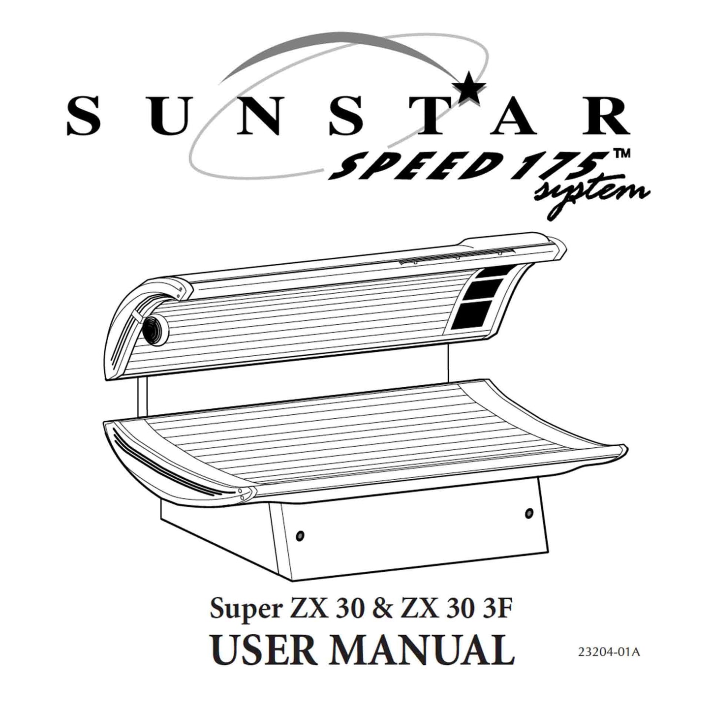 Sunstar ZX30 3F Speed 175 and 205 Tanning Lamp Replacement Kit Lamps Radiance