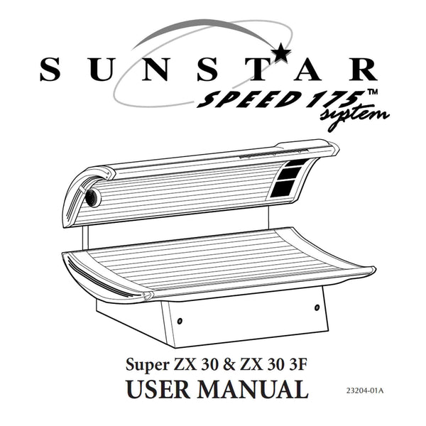 Sunstar ZX30 3F Speed 175 and 205 Tanning Lamp Replacement Kit