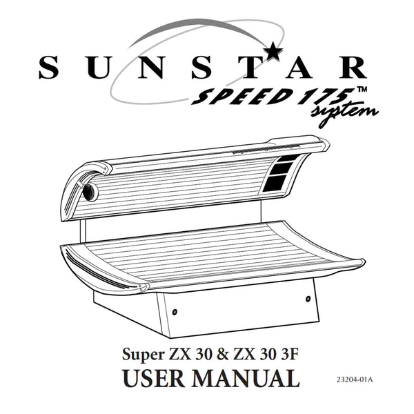 Sunstar ZX30 3F Speed 175 and 205 Tanning Lamp Replacement Kit (No Fac