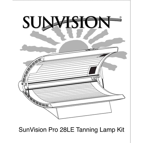 Sunvision 28LE Tanning Bed - Replacement Tanning Lamp Kit