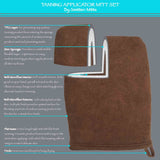 Smittens Sunless Tanning Applicator and Exfoliation Mitt Set Spray Tanning Disposables Smittens