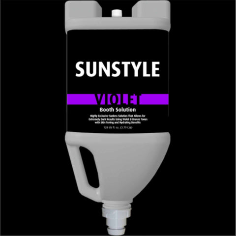 Sunstyle Sunless Violet Booth Solution Vented 128 oz Gallon Jug Spray Tanning Booth Solutions Sunstyle