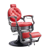 DIR Barber Chair Vanquish Brushed -2111 Salon Equipment Dream In Reality Red