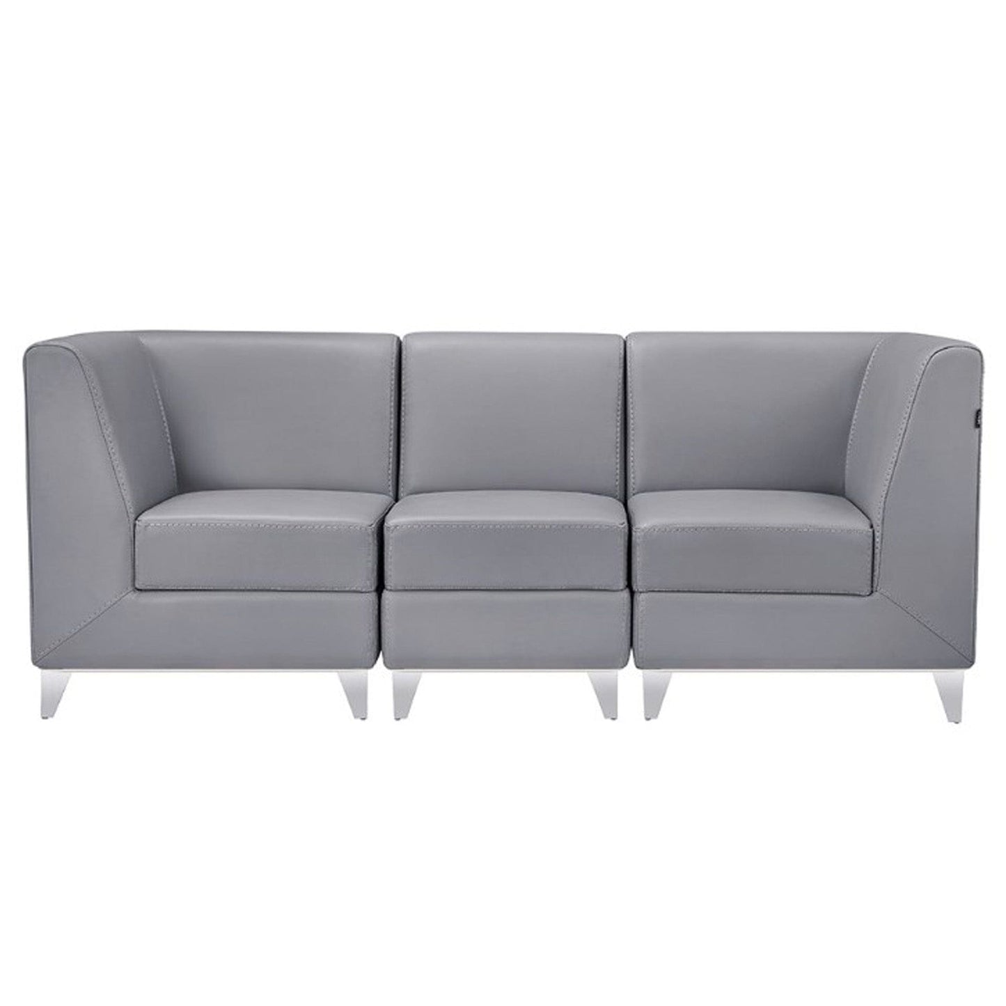 DIR Magic Cubo Waiting Bench - 3 Seats Salon Equipment Dream In Reality Grey 