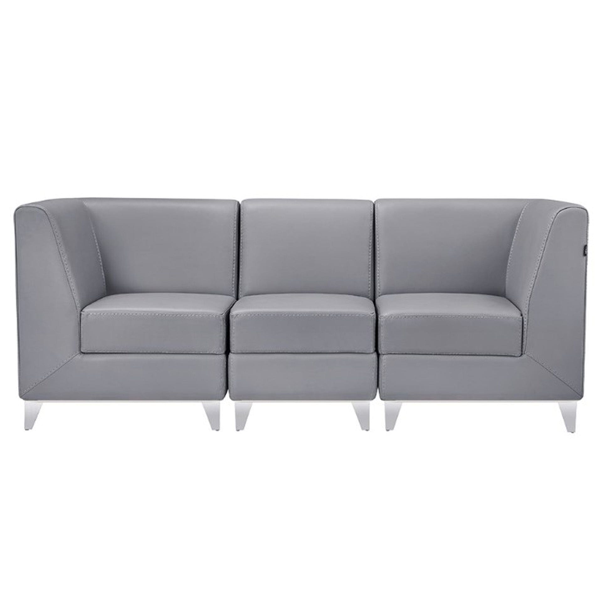 DIR Magic Cubo Waiting Bench - 3 Seats Salon Equipment Dream In Reality Grey 