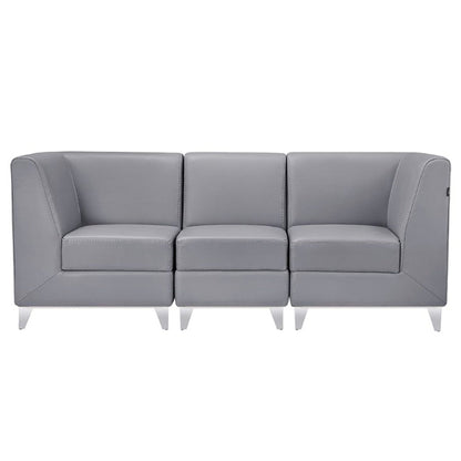 DIR Magic Cubo Waiting Bench - 3 Seats Salon Equipment Dream In Reality Grey 