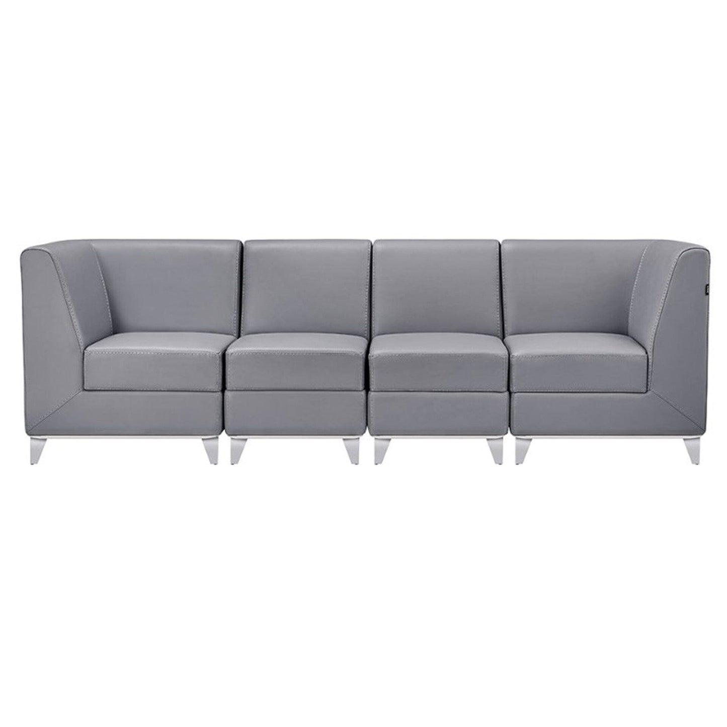 DIR Magic Cubo Waiting Bench - 4 Seats Salon Equipment Dream In Reality Grey 