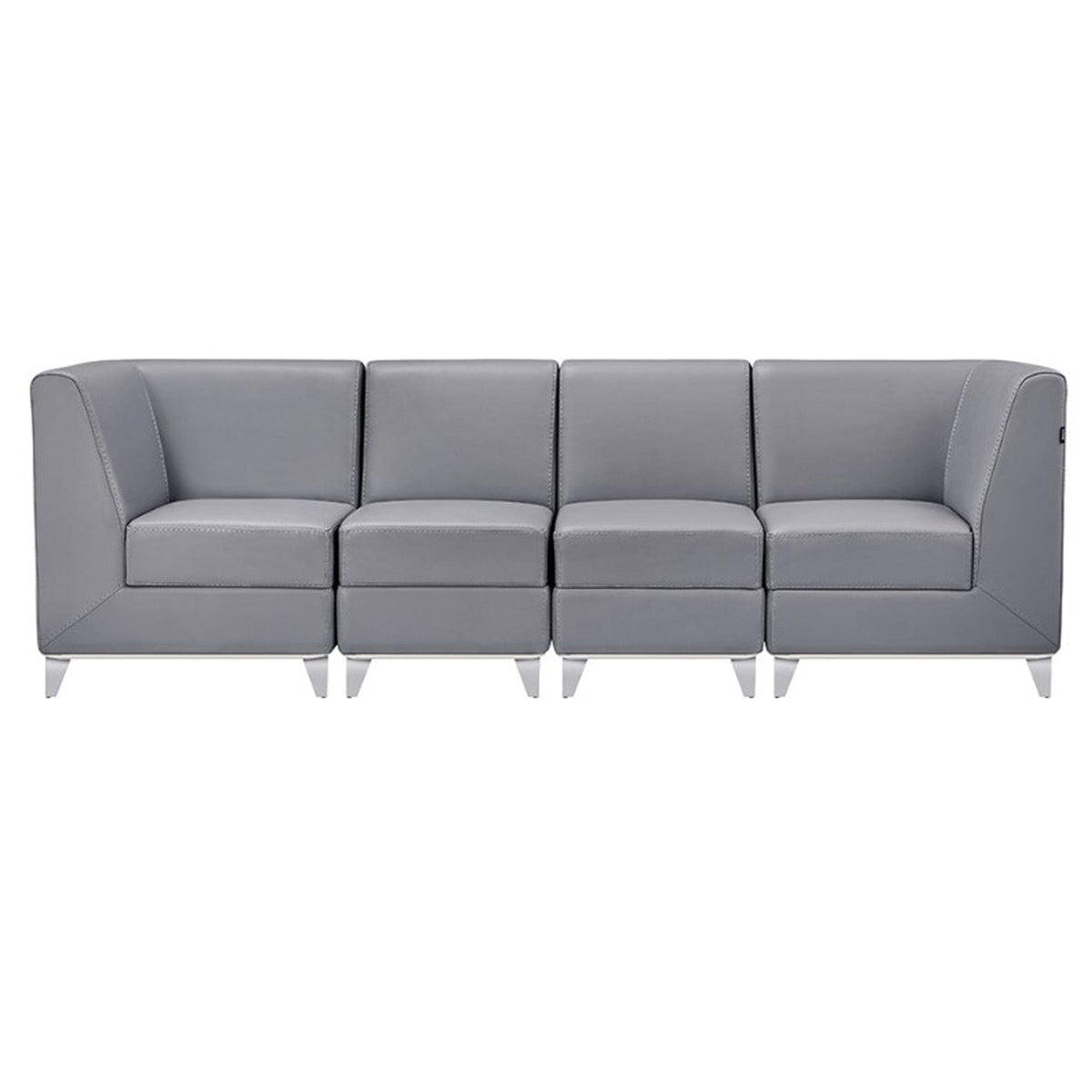 DIR Magic Cubo Waiting Bench - 4 Seats Salon Equipment Dream In Reality Grey 