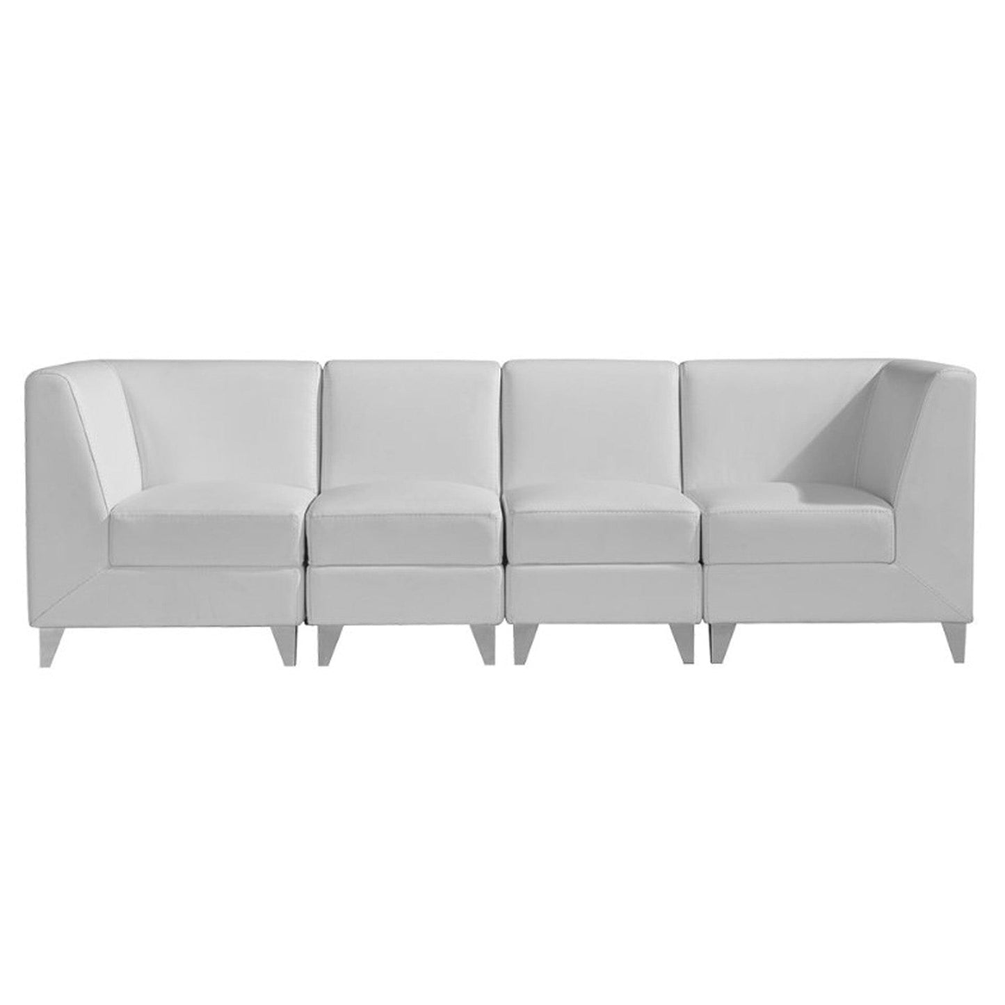 DIR Magic Cubo Waiting Bench - 4 Seats Salon Equipment Dream In Reality White 