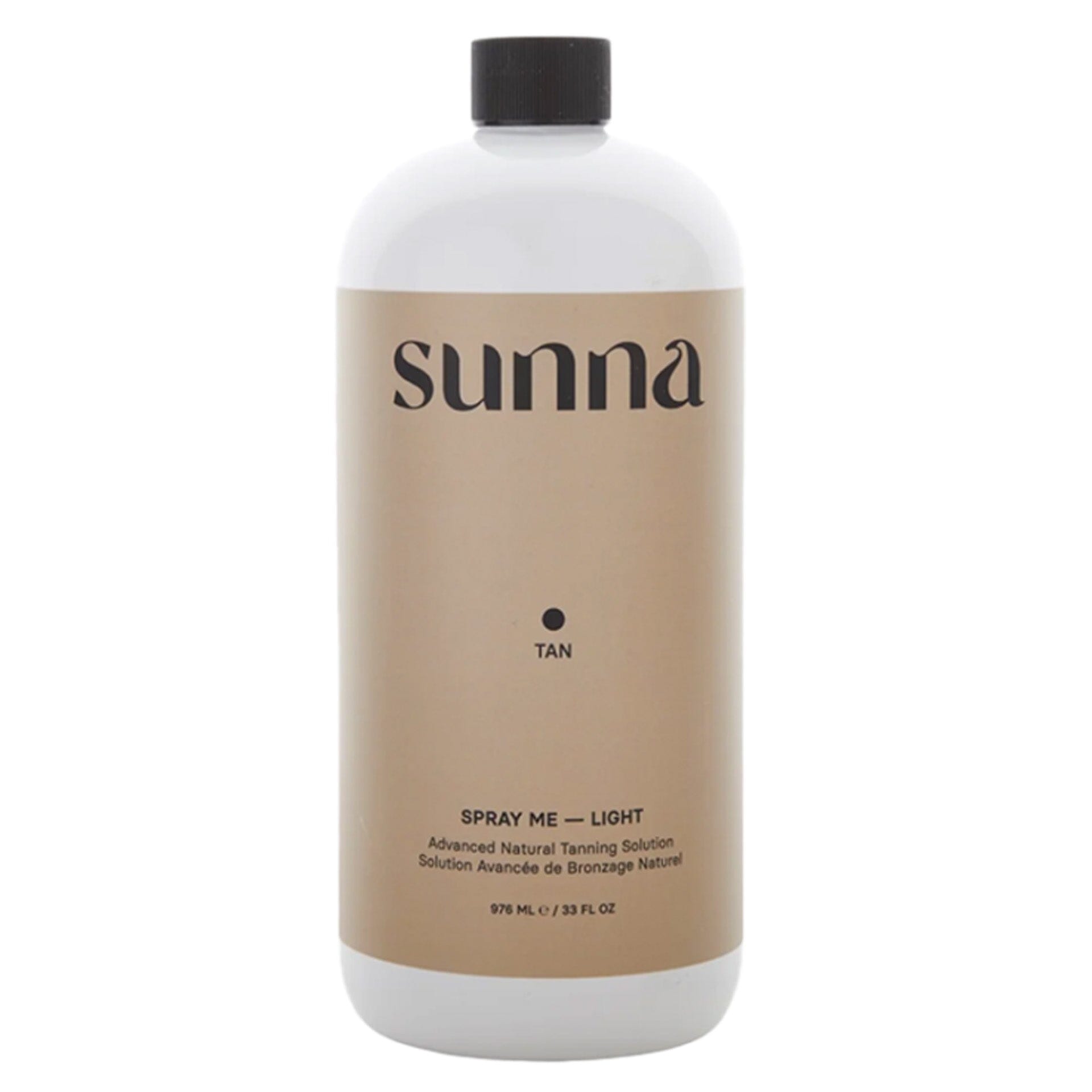 Sunna Tan Light Tanning Solution 33.8 oz. Spray Tanning Solutions Sunna Tan 