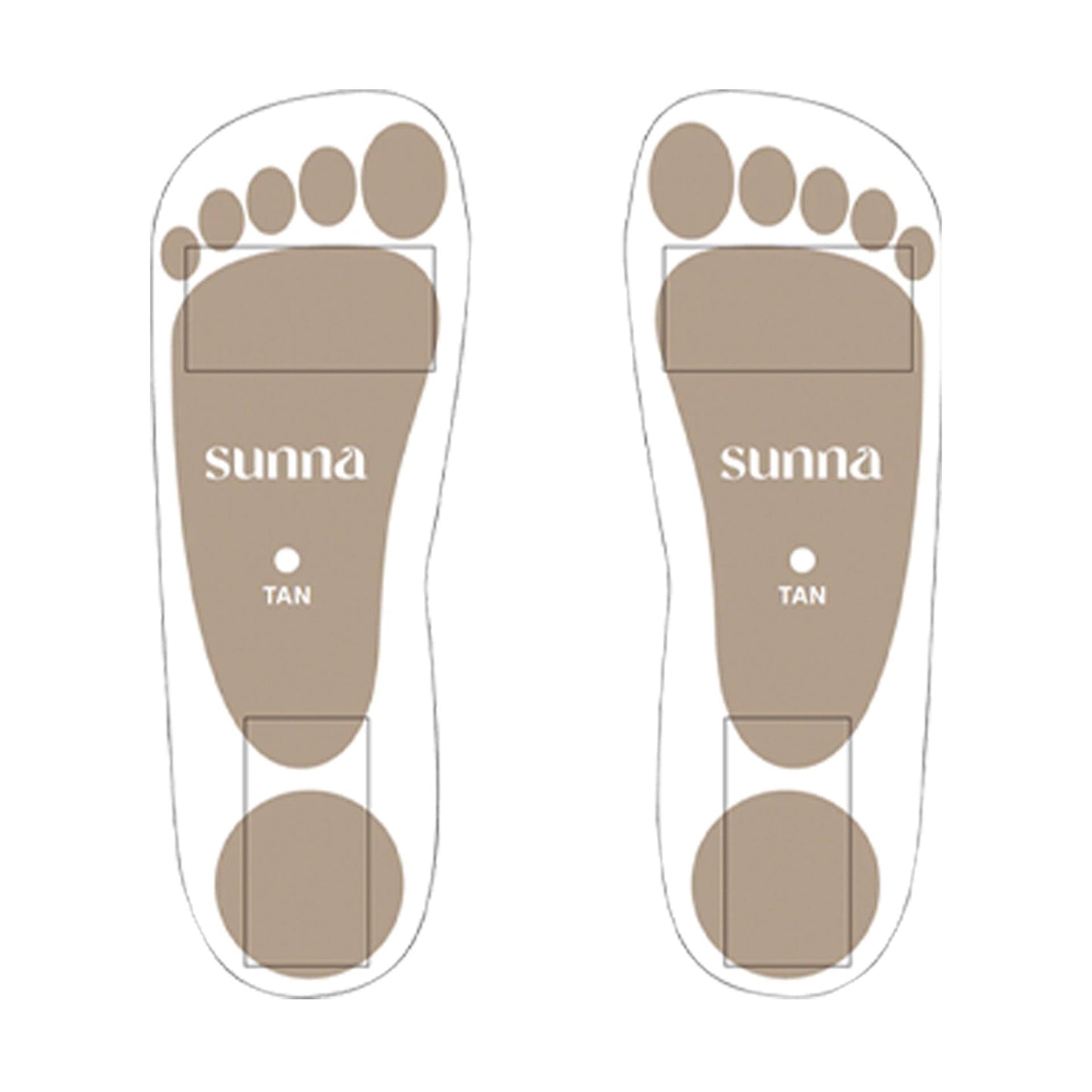 Sunna Tan Foot Stickers 50 Pair Pack Spray Tanning Solutions Sunna Tan 