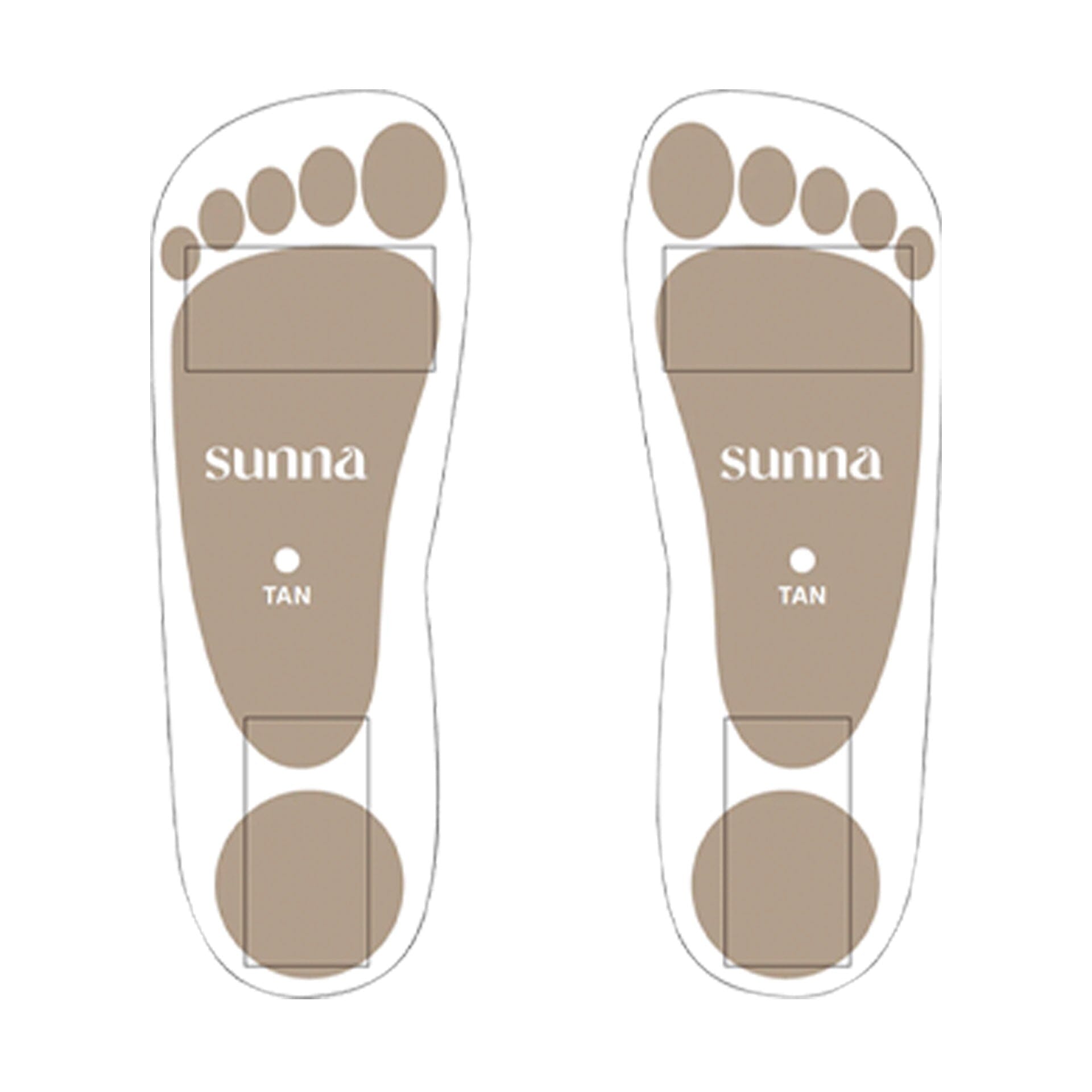 Sunna Tan Foot Stickers 50 Pair Pack Spray Tanning Solutions Sunna Tan 