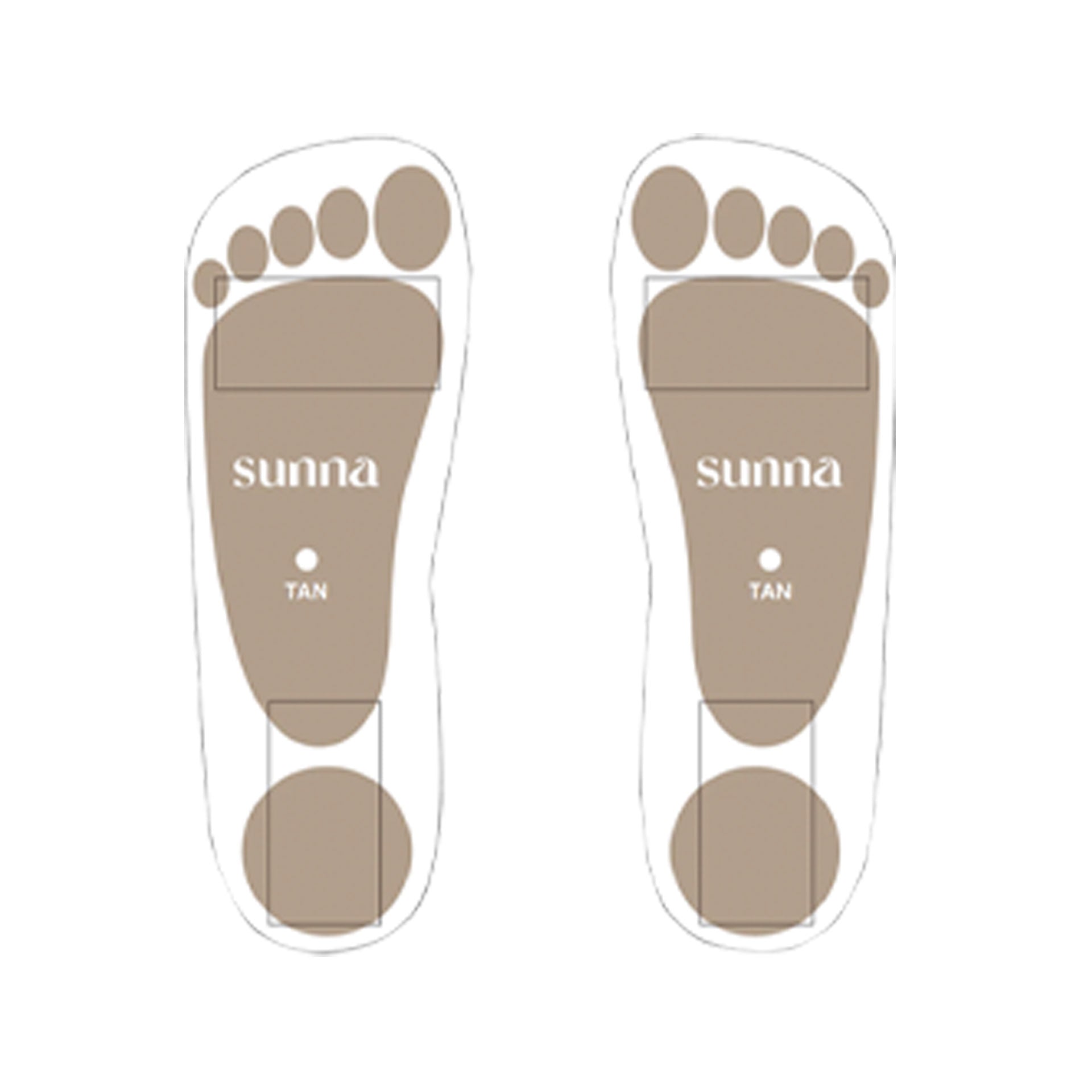 Sunna Tan Foot Stickies 25 Pair Pack