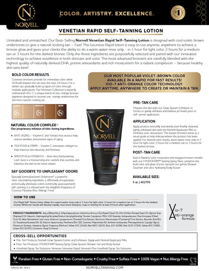 Norvell Venetian Rapid Self Tanning Lotion 5 oz