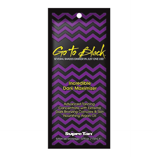 Supre Go To Black Incredible Dark Maximizer .57 oz (4 Pack) Tanning Lotions Supre 