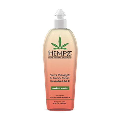 Hempz Sweet Pineapple & Honey Melon Bath & Body Oil 6.76 OZ.