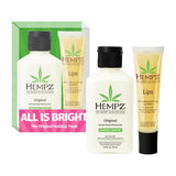 Hempz All is Bright Moisturizing Lotion & Lip Balm Gift Set