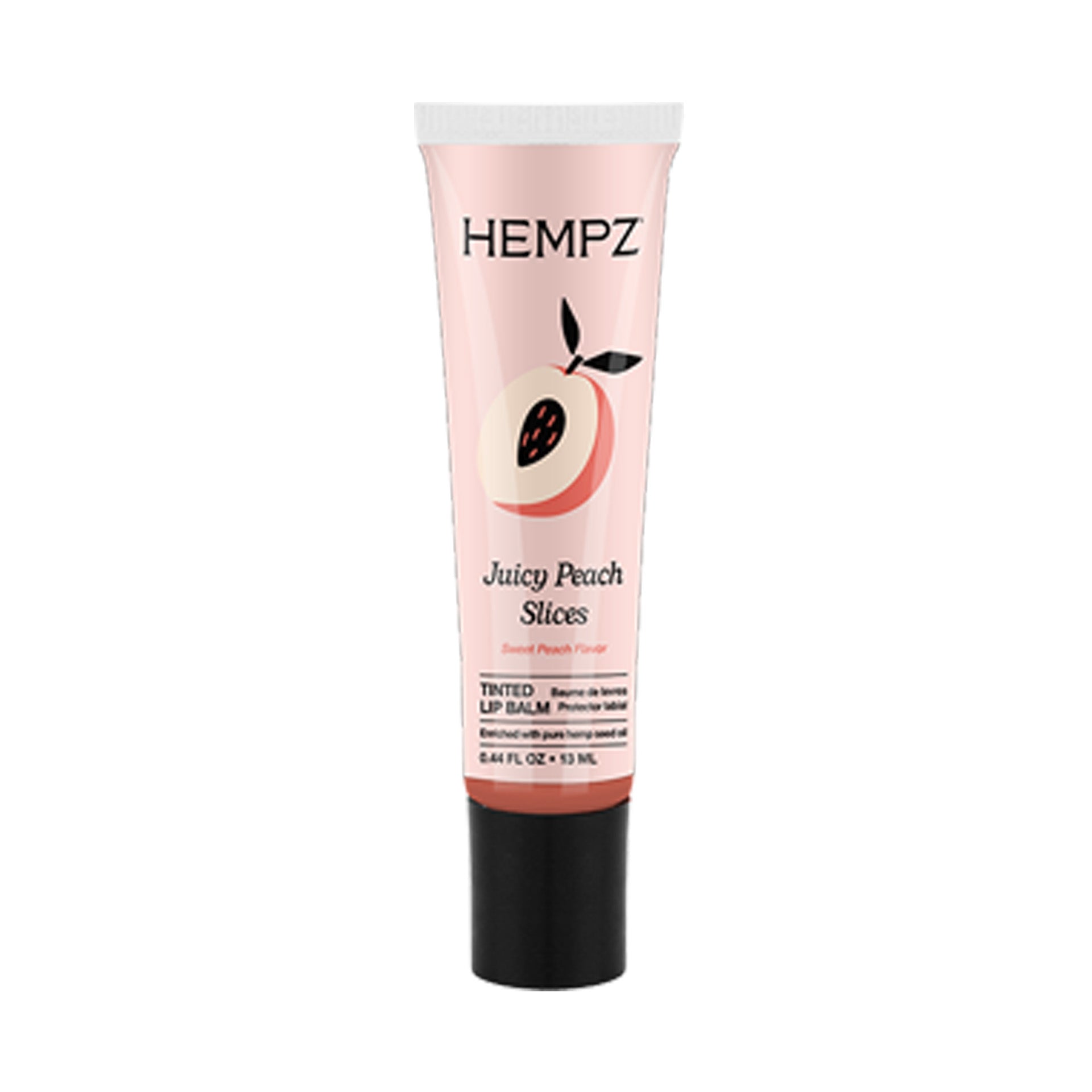 Hempz Juicy Peach Slices Tinted Lip Balm .44 oz
