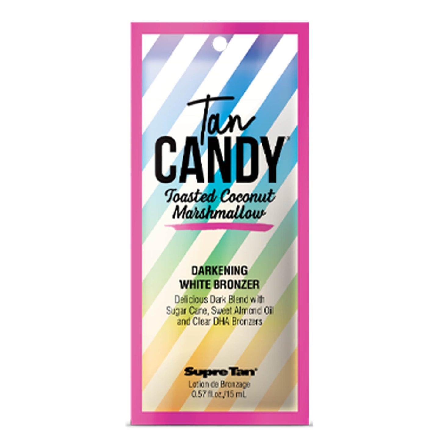 Supre Tan Candy Toasted Coconut Marshmallow Darkening White Bronzer .57 oz(10PacK) Tanning Lotions Supre 