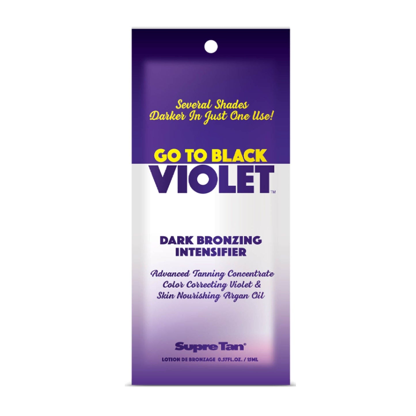 Supre Go To Black Violet Dark Bronzing Intensifier .57 oz. (5 Pack) Tanning Lotions Supre 