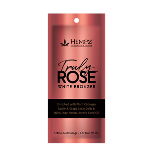 Hempz Truly Rose White Bronzer Pkt .57 OZ. ( 5 Pack) Tanning Lotions Hempz 
