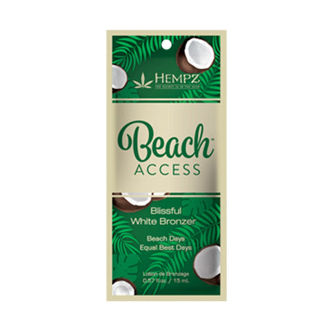 Hempz Beach Access White DHA Bronzer Pkt .57 OZ. (4 Pack)