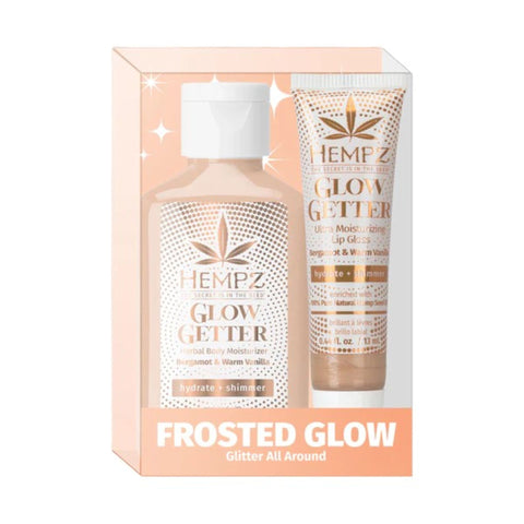 Hempz Frosted Glow Getter Mini Lotion & Lip Gloss Gift Set