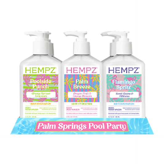 Hempz Palm Springs Pool Party Display