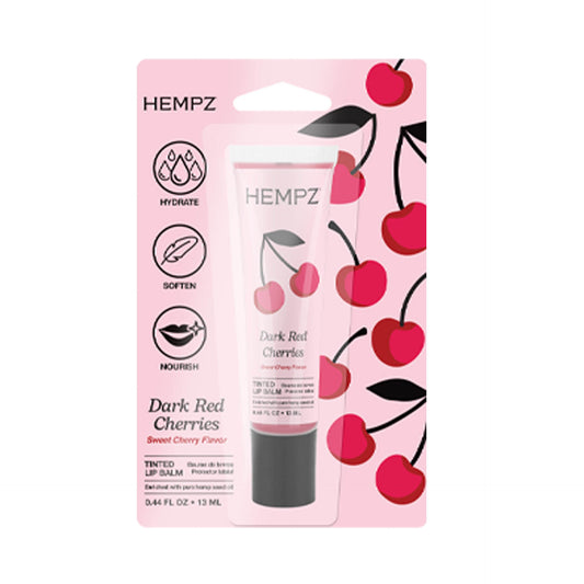 Hempz Dark Red Cherries Tinted Lip Balm Blister Pack .44 oz