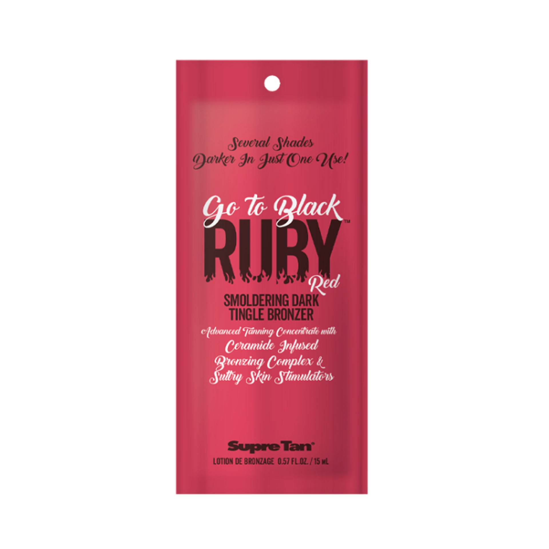 Ruby Tan Supre Go To Black Ruby Red Tingle Bronzer .57 oz (5 Pack) – Sun Tanning ...