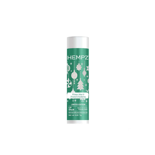 Hempz Wintermint and Frosted Cranberry Lip Balm .25 oz