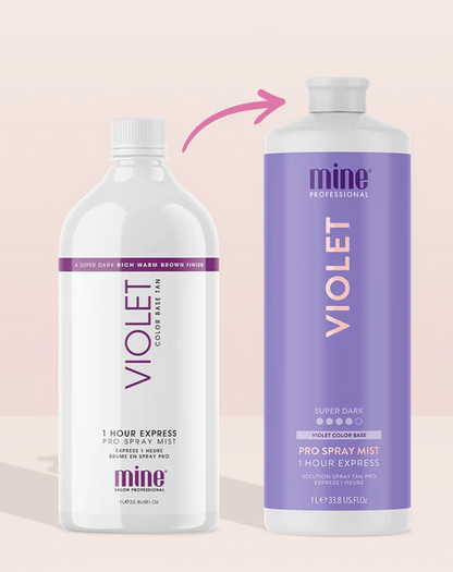 MineTan Violet Pro Mist 33.8 OZ. Spray Tanning Solutions MineTan 