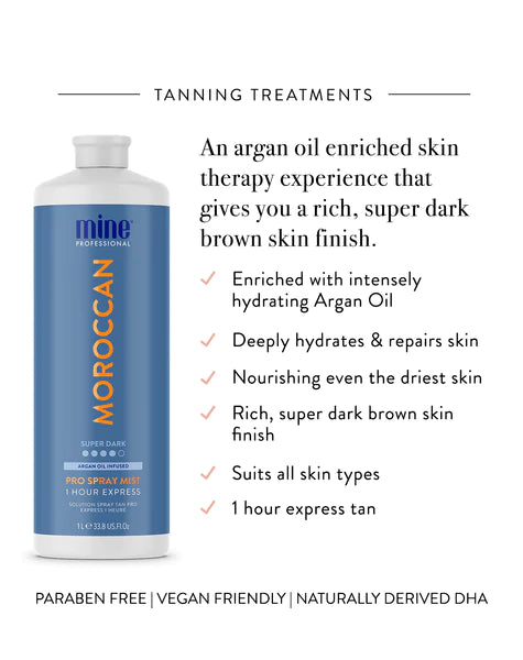 MineTan My Moroccan Pro Mist 33.8 OZ. Spray Tanning Solutions MineTan 
