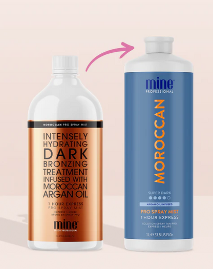 MineTan My Moroccan Pro Mist 33.8 OZ. Spray Tanning Solutions MineTan 