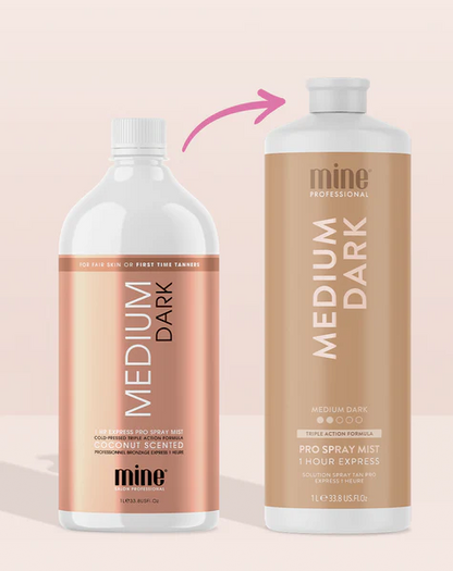 Minetan Medium Dark Pro Mist 33.8 OZ. Self-Tanning MineTan 