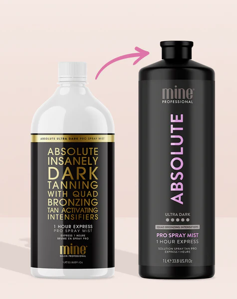 Minetan Absolute Pro Mist 33.8 OZ. Spray Tanning Solutions MineTan 