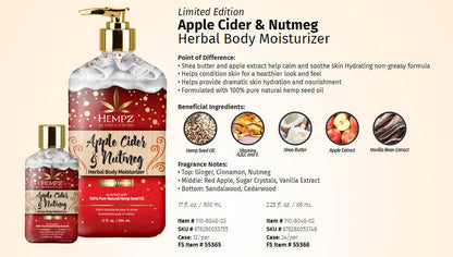 Hempz Fall Harvest Display 24 piece Skin Care Hempz 