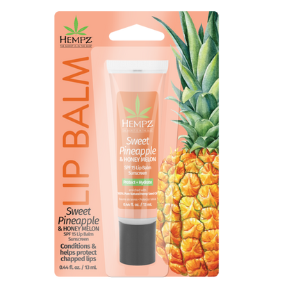 Hempz Sweet Pineapple and Honey Melon Lip Balm SPF 15 .44 oz