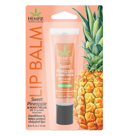 Hempz Sweet Pineapple and Honey Melon Lip Balm SPF 15 .44 oz