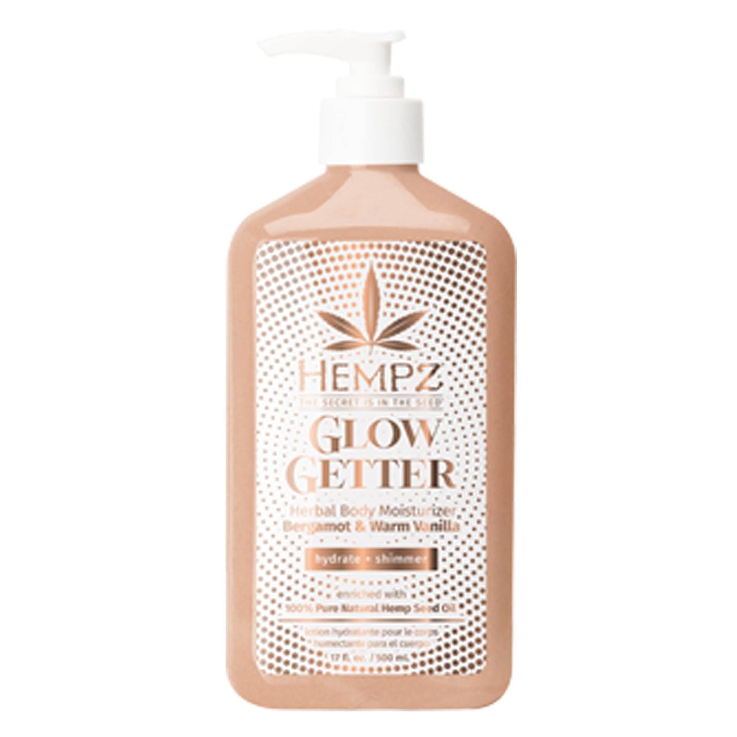 Hempz Glow Getter Herbal Body Moisturizer 17 OZ. Skin Care Hempz 