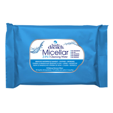 Body Drench Micellar 3-in-1 Cleansing Water Wipes 30 ct.