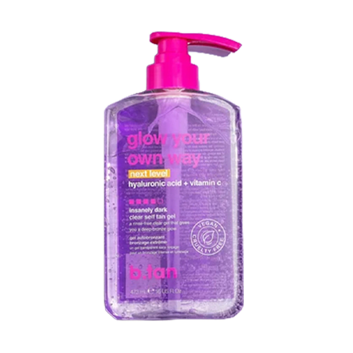 B. Tan Glow Your Own Way Next Level Clear Self Tan Gel 16 oz