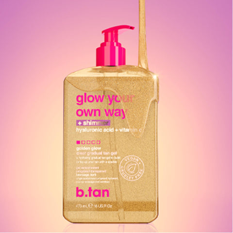B. Tan Glow Your Own Way Shimmer Tan Gel 16 oz