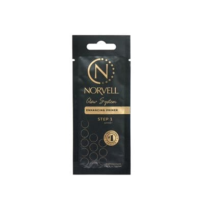 Norvell Glow System Primer Lotion Packette Spray Tanning Product Norvell 