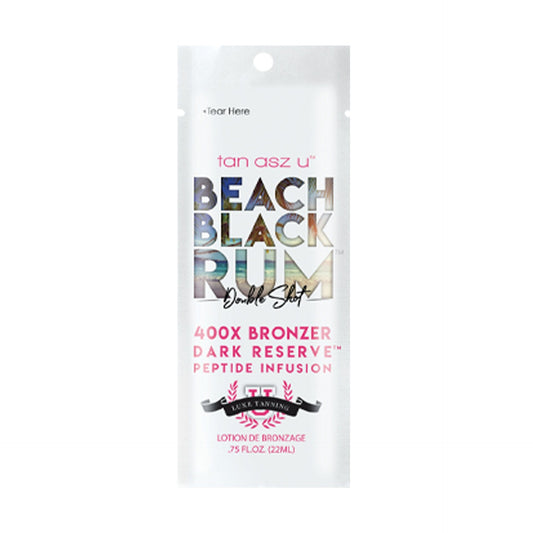 Tan Asz U Beach Black Rum DoubleShot .75 OZ. (4 Pack) Tanning Lotions Tan Asz U 