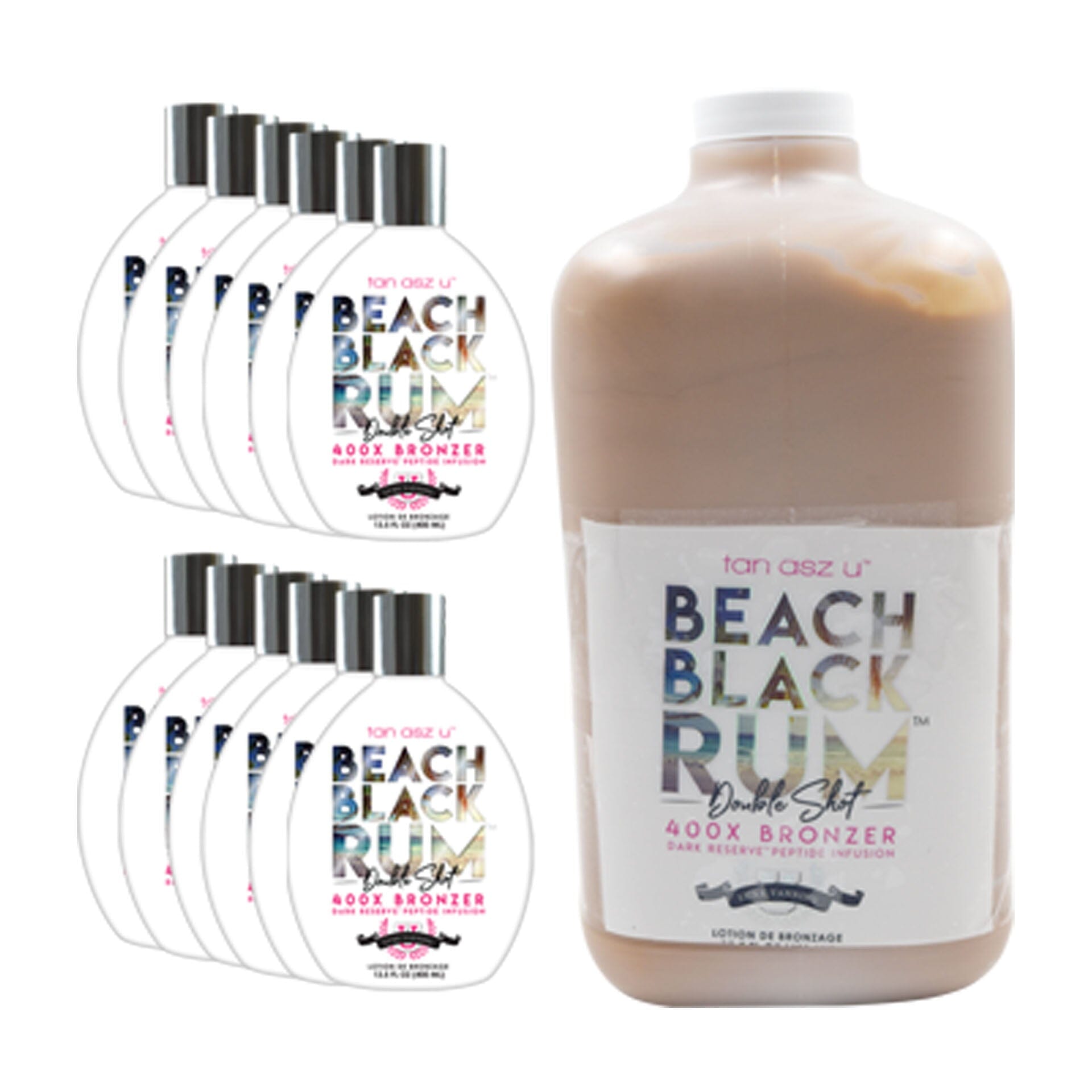 Tan ASZ U Beach Black Rum Double Shot Promo Tanning Lotions Tan Asz U 