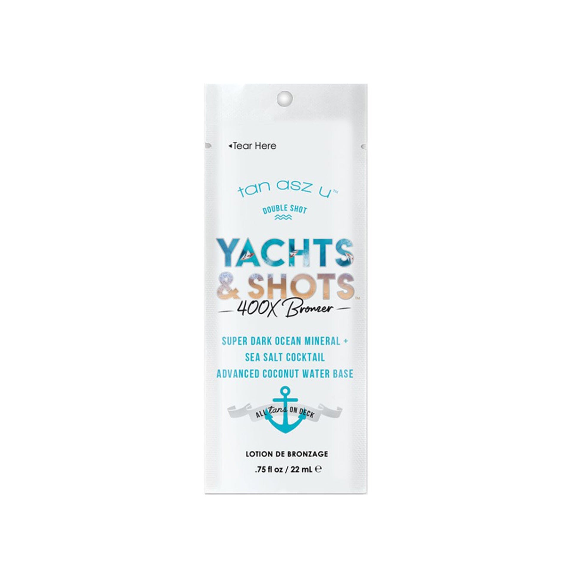 Tan Asz U Double Shot Yachts & Shots 0.75 OZ. (4 Pack) Tanning Lotions Tan Asz U 