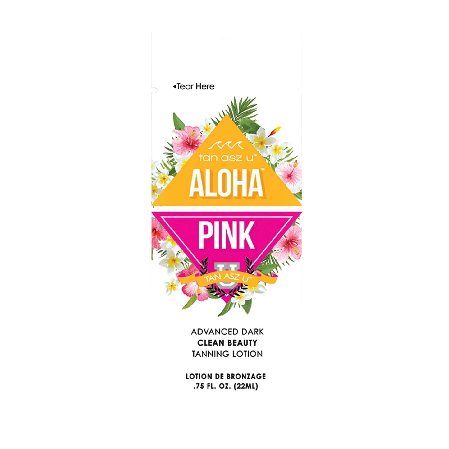 Tan Asz U Aloha Pink PKT 0.75 OZ. (5 Pack) Tanning Lotions Tan Asz U 